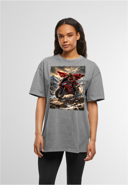 Olivier Industries TM -bonaparte Samurai bike -oversized vintage ladies tee