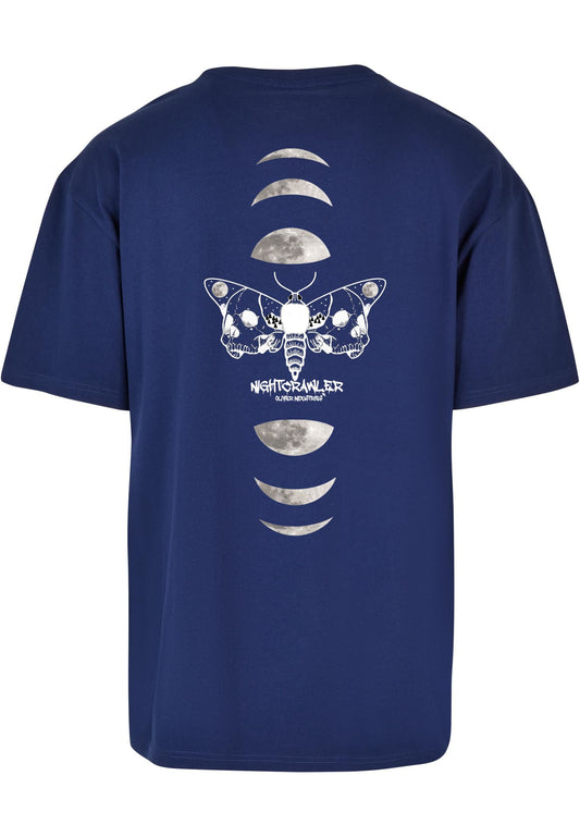 Olivier Industries Nightcrawler Moth Moon oversize Men T-shirt