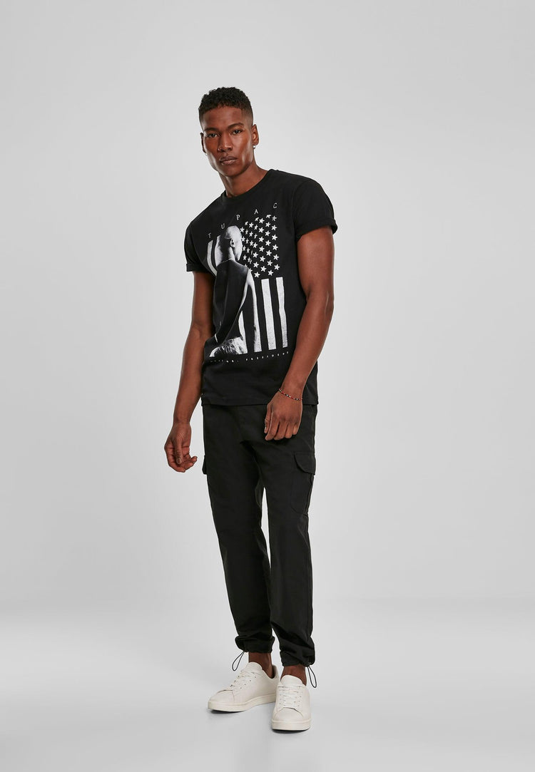 Tupac american flag Men T-shirt - Olivier Industries ® Art & Apparel