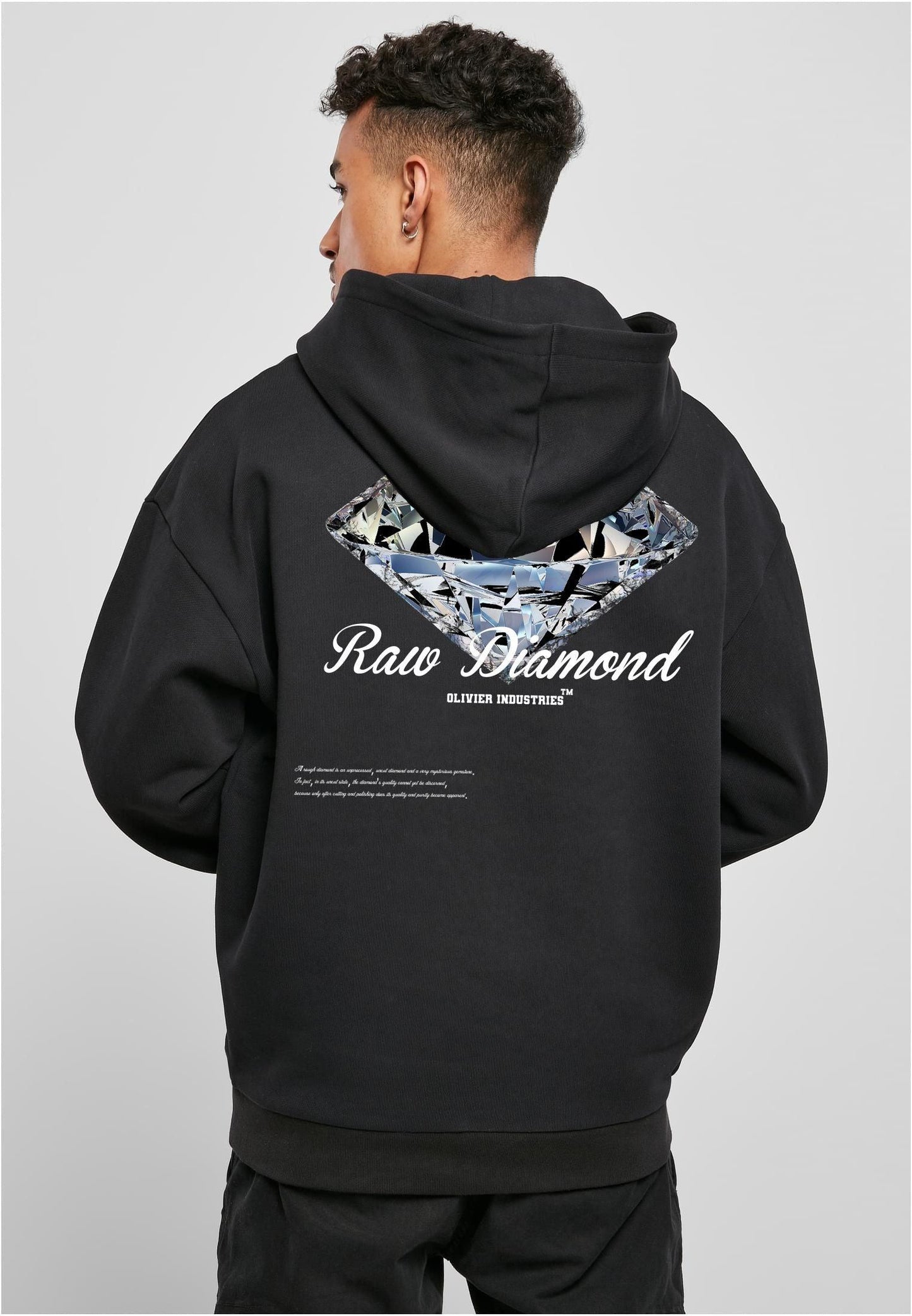 Olivier Industries ® Raw Diamond ultra heavy oversized Hoodie - Olivier Industries ® Art & Apparel