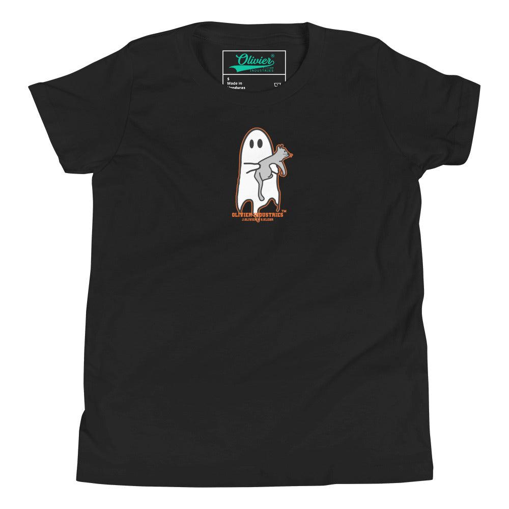 Olivier Industries Worldwide x S.Klehr Geist und Katze Kinder T-shirt - Olivier Industries ® Art & Apparel