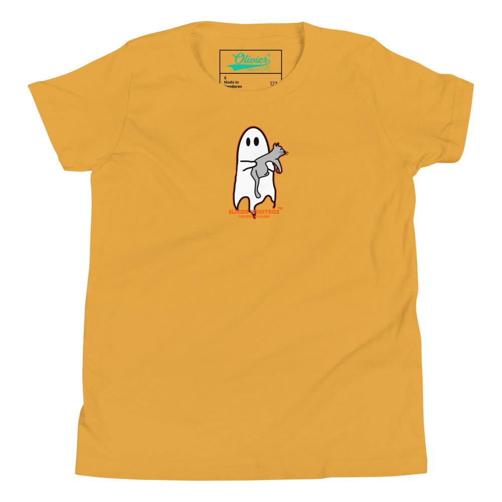 Olivier Industries Worldwide x S.Klehr Geist und Katze Kinder T-shirt - Olivier Industries ® Art & Apparel