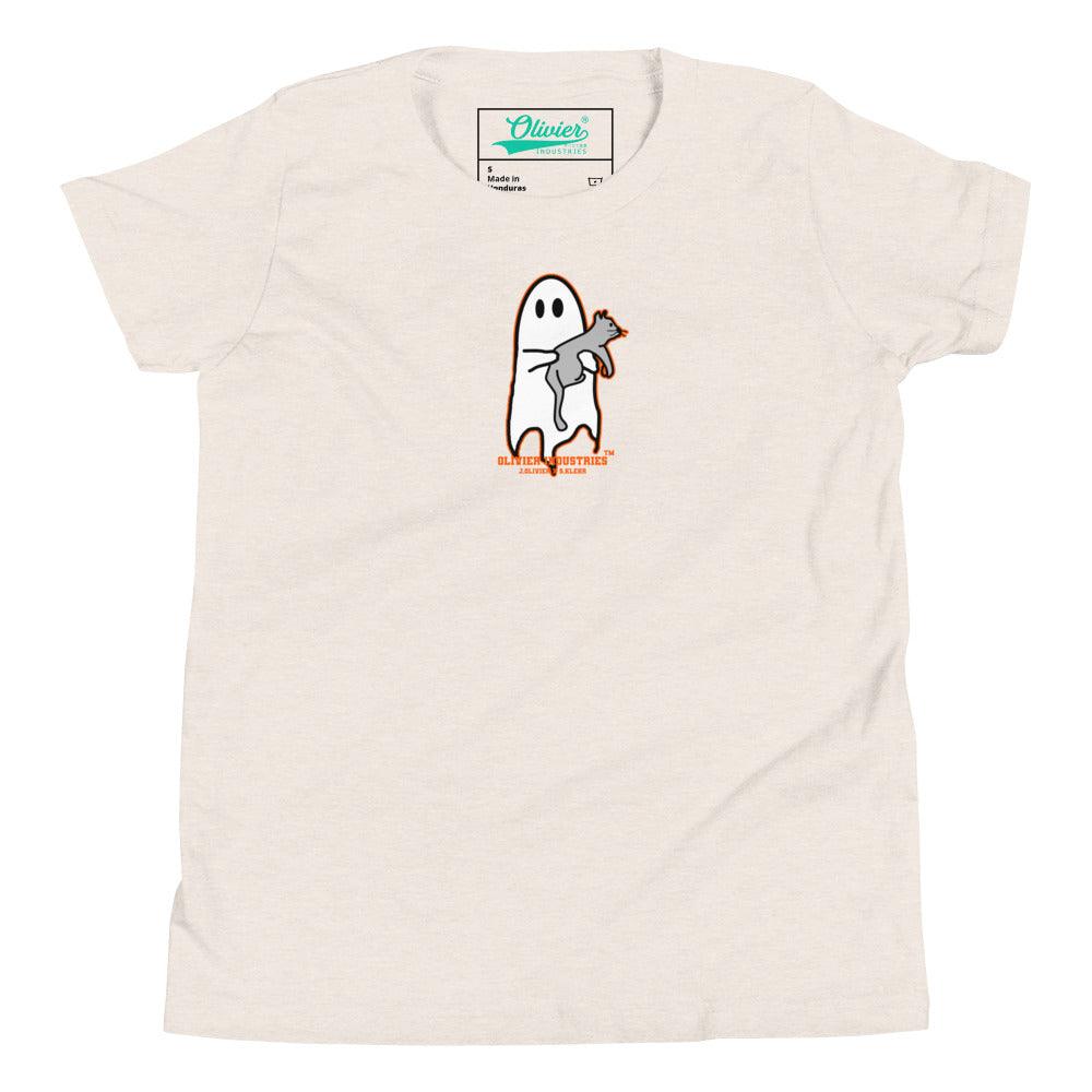 Olivier Industries Worldwide x S.Klehr Geist und Katze Kinder T-shirt - Olivier Industries ® Art & Apparel