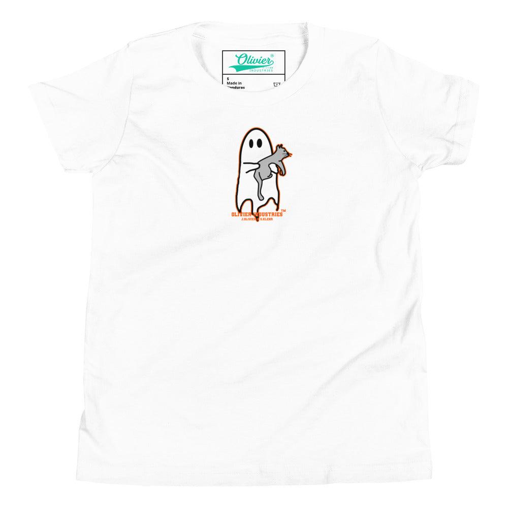 Olivier Industries Worldwide x S.Klehr Geist und Katze Kinder T-shirt - Olivier Industries ® Art & Apparel