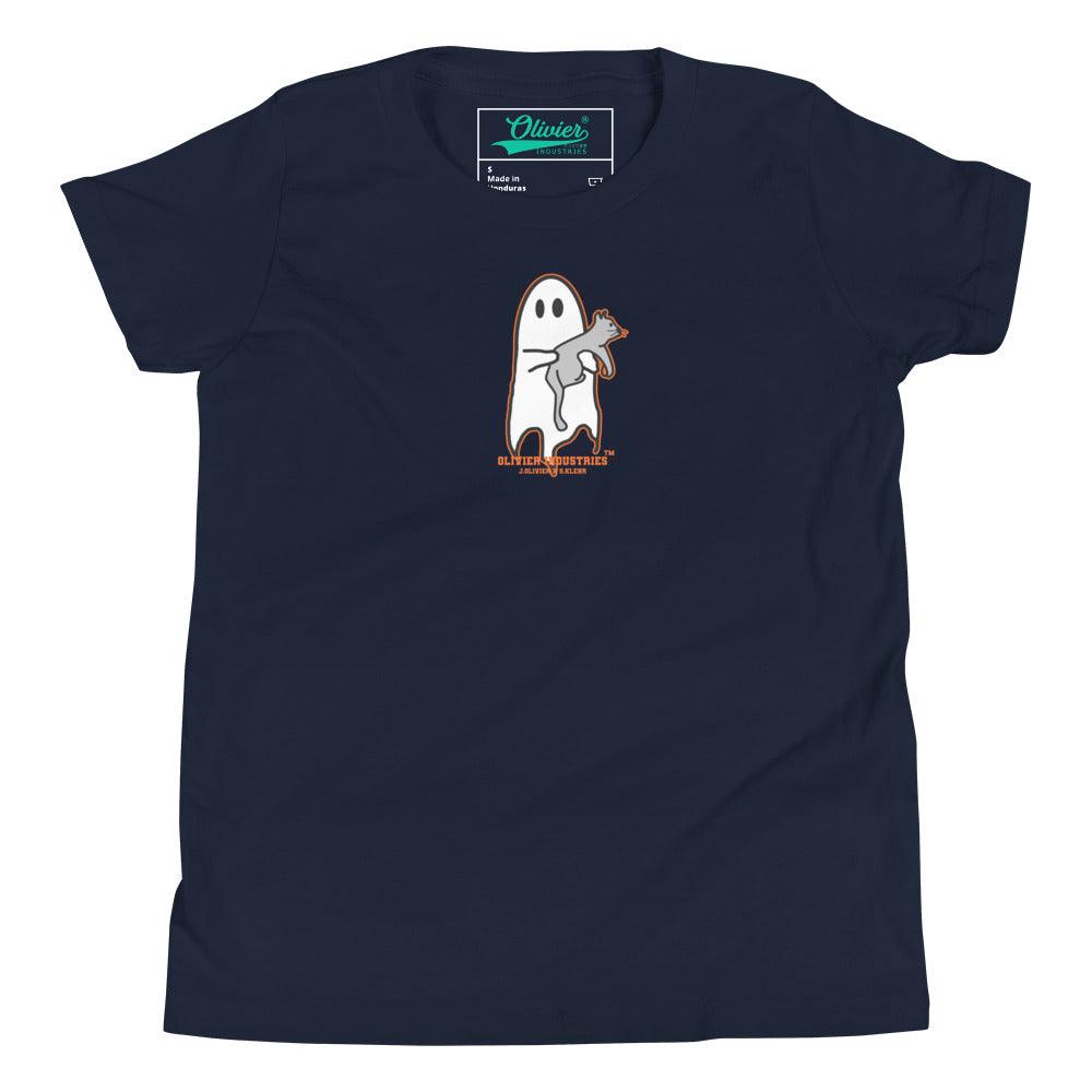 Olivier Industries Worldwide x S.Klehr Geist und Katze Kinder T-shirt - Olivier Industries ® Art & Apparel