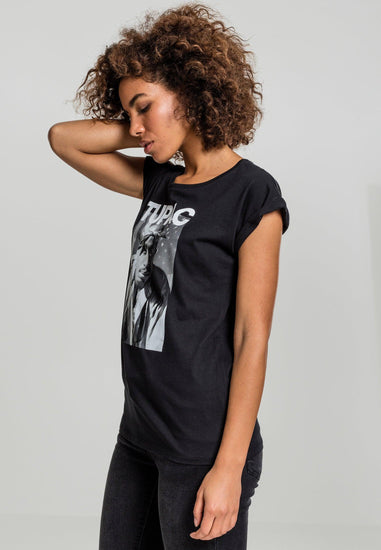 Tupac Photo on Ladies Top - Olivier Industries ® Art & Apparel