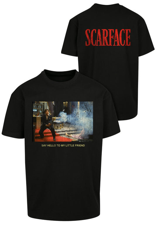 Scarface - say hello to my little friend 2 print oversize T-shirt - Olivier Industries ® Art & Apparel