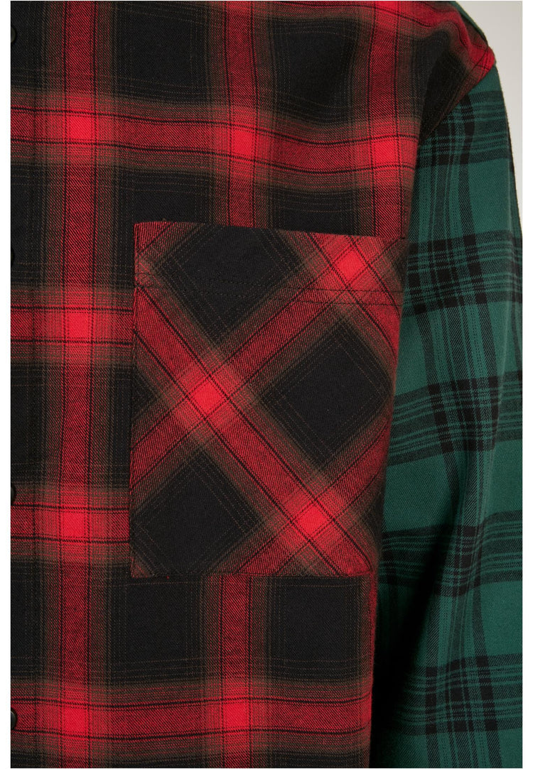 Flanell Checked Red - Green Men Tee - Olivier Industries ® Art & Apparel