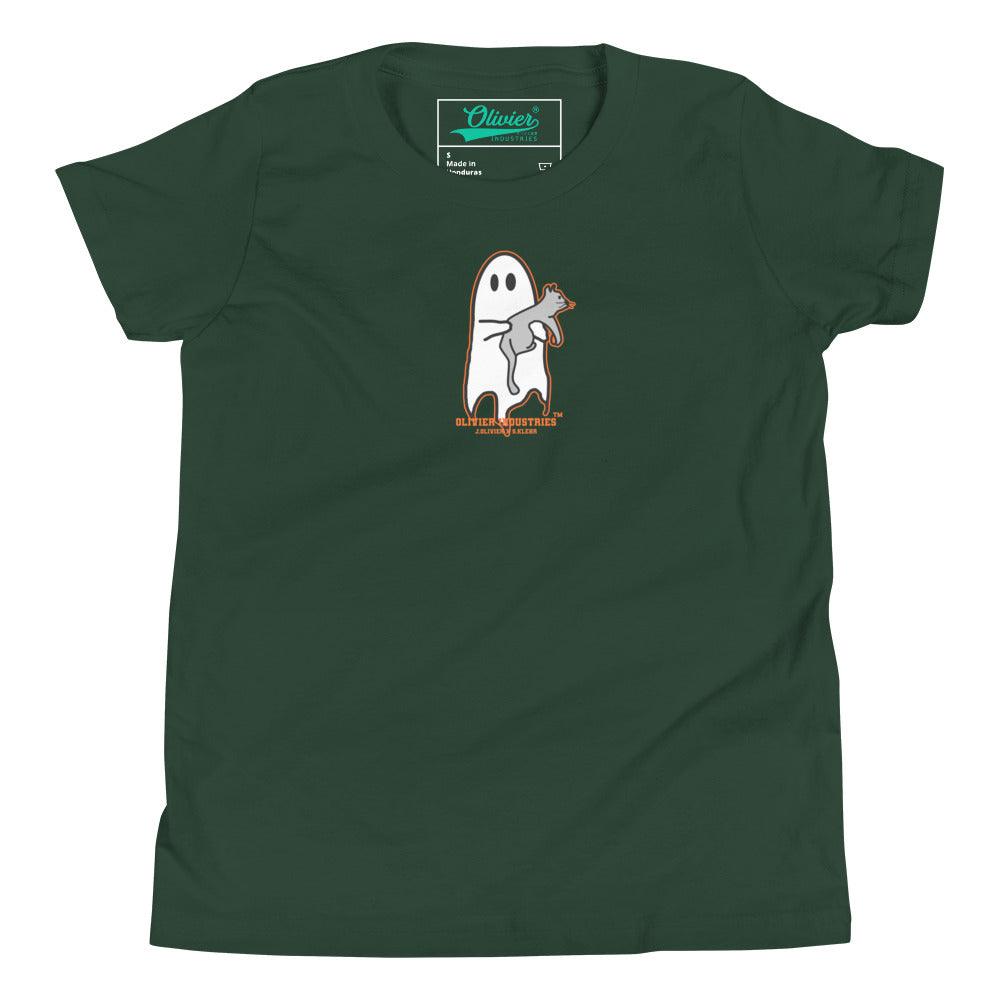 Olivier Industries Worldwide x S.Klehr Geist und Katze Kinder T-shirt - Olivier Industries ® Art & Apparel