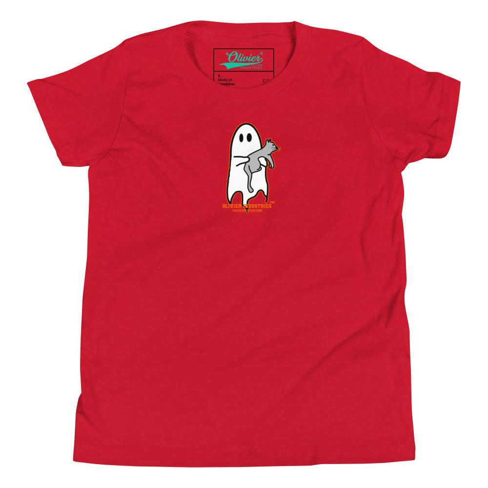 Olivier Industries Worldwide x S.Klehr Geist und Katze Kinder T-shirt - Olivier Industries ® Art & Apparel