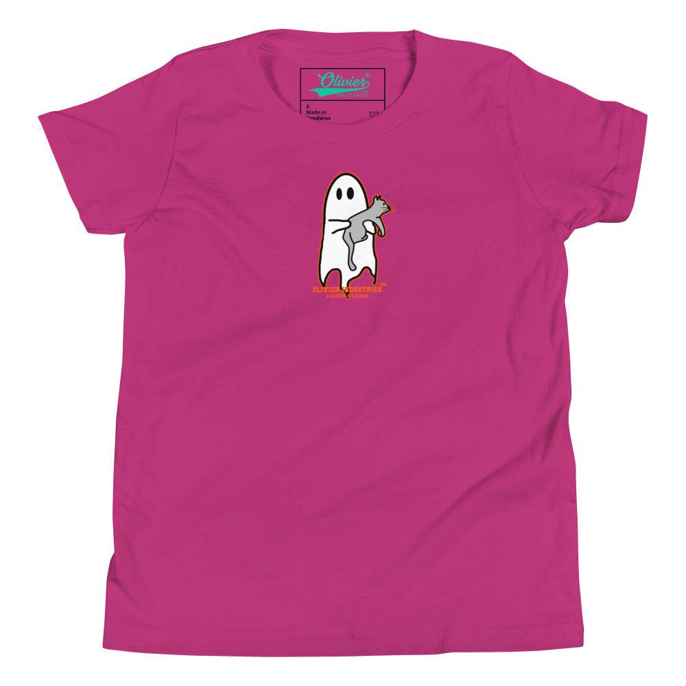 Olivier Industries Worldwide x S.Klehr Geist und Katze Kinder T-shirt - Olivier Industries ® Art & Apparel