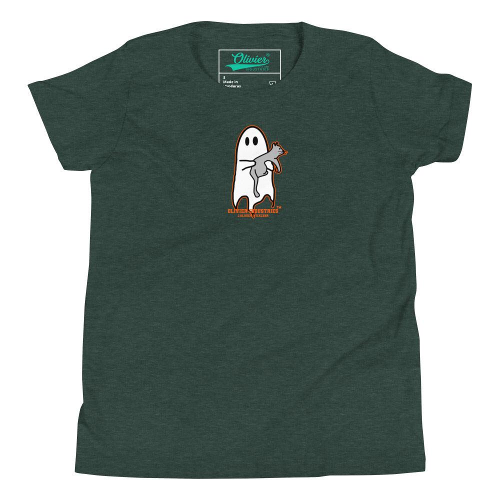 Olivier Industries Worldwide x S.Klehr Geist und Katze Kinder T-shirt - Olivier Industries ® Art & Apparel
