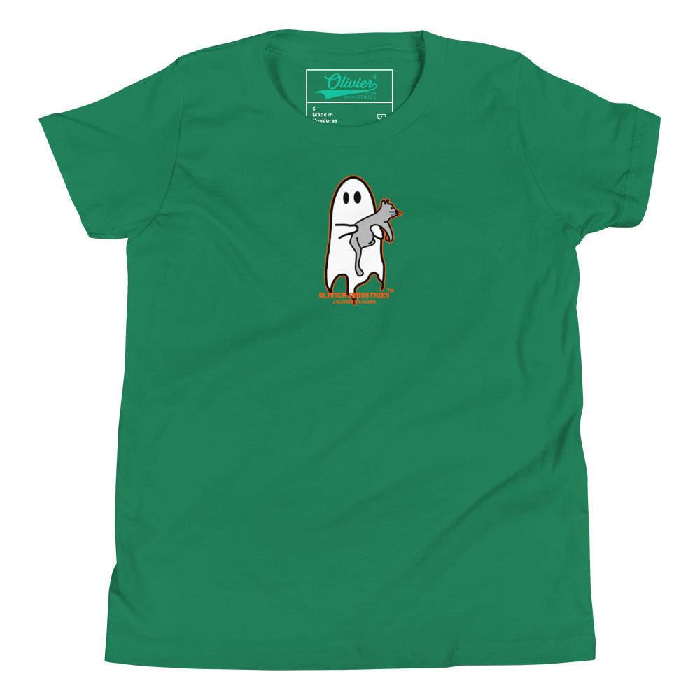 Olivier Industries Worldwide x S.Klehr Geist und Katze Kinder T-shirt - Olivier Industries ® Art & Apparel