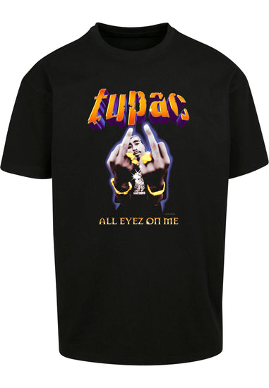 2 Pac All Eyez on Me Middelfinger oversized Tee - Olivier Industries ® Art & Apparel