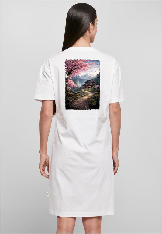 Olivier Industries TM - Samurai House 2 side print - Bio Ladies  slit dress