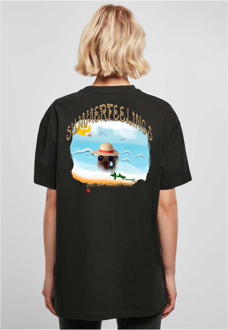 Olivier Industries TM sad hamster summervibes Boyfriend oversize Tee