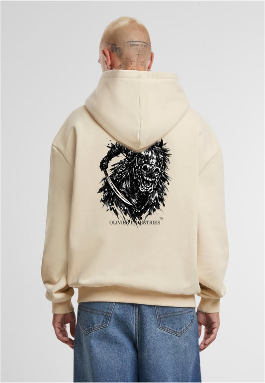 Olivier Industries TM Samurai blck whte oversize heavy unisex Hoodie