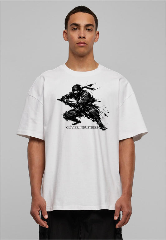 Olivier Industries TM - Handmade - Shinobi Kaligraphie unisex heavy oversize Tee