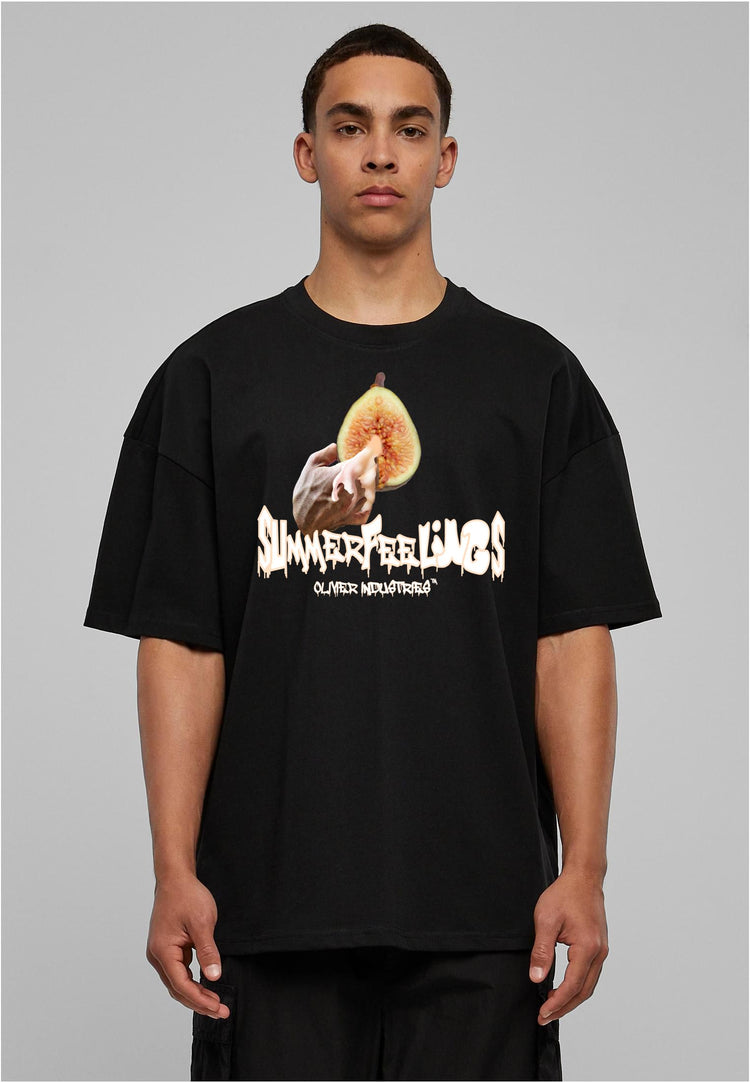 Summerfeelings by Olivier Industries TM- Finger in Fig oversize Tee