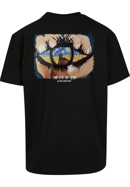 Olivier Industries the eye of god real blood art on - men oversize T-shirt