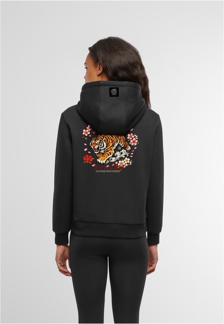 Olivier Industries ® 2 side print tiger everyday ladies Hoodie