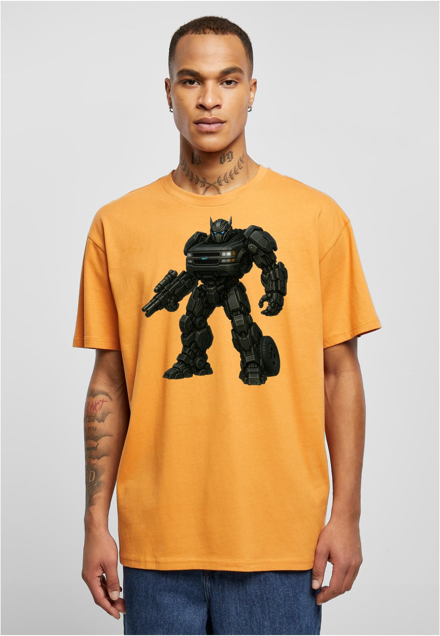 Olivier Industries ®Olivier Industries ® oversize Shirt - transformed car yellow men shirt