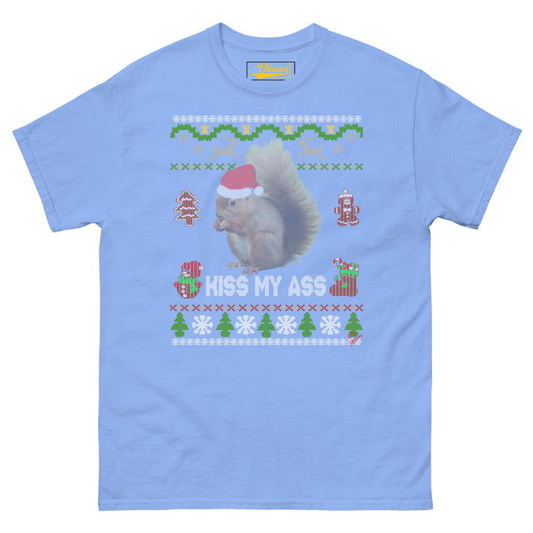 Olivier Industries TM Worldwide - christmas ugly sweater tee kiss my ass