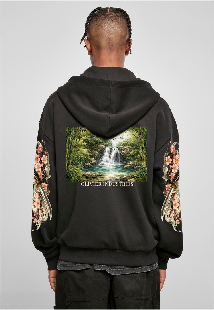 Olivier Industries TM waterfall sword all side printed heavy unisex zip Jacket
