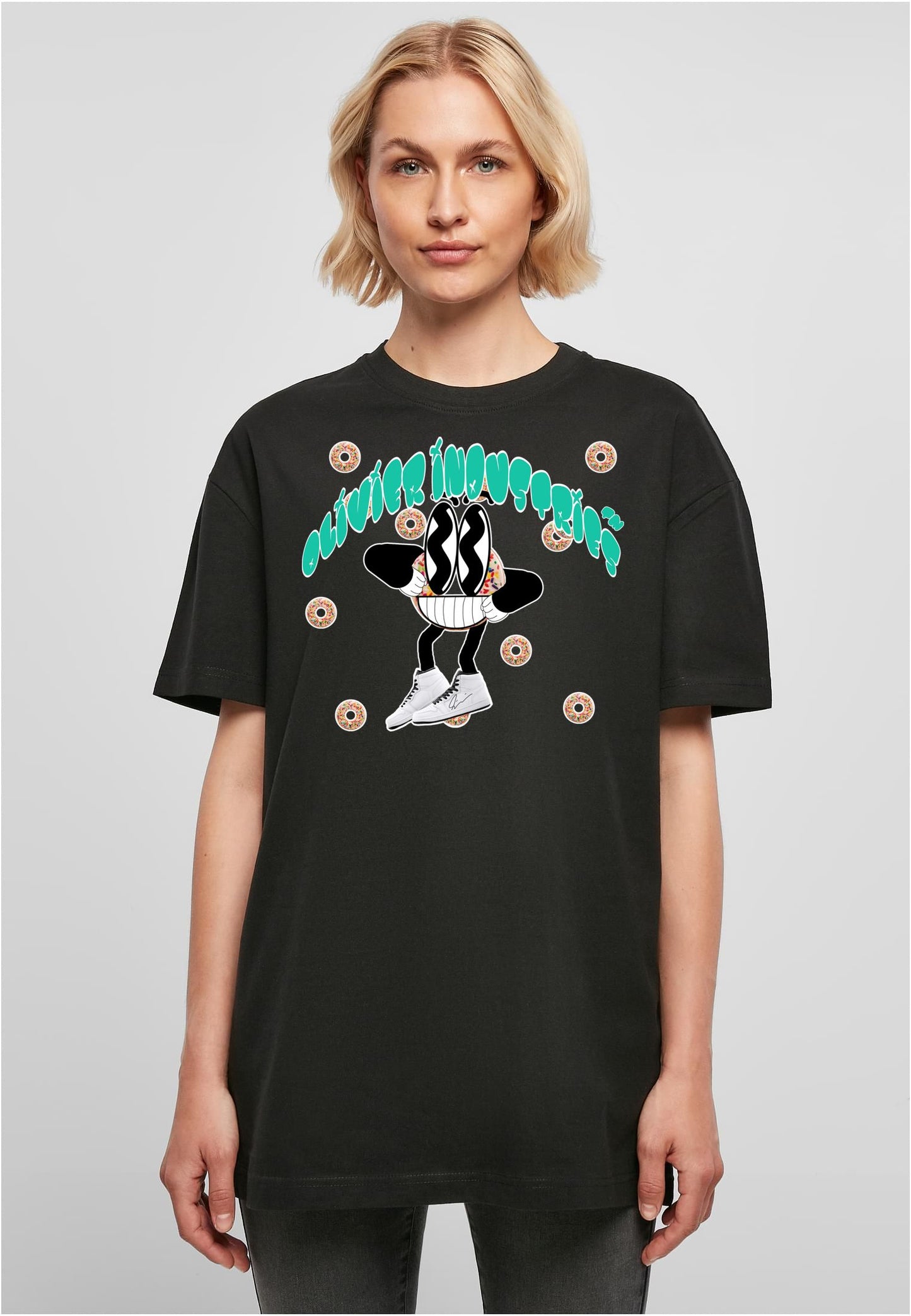 Olivier Industries TM - oversize woman boyfriend tee Donut