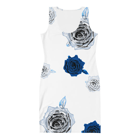 Olivier Industries ® handmade colored roses Sublimation-Cut-&-Sew-Kleid