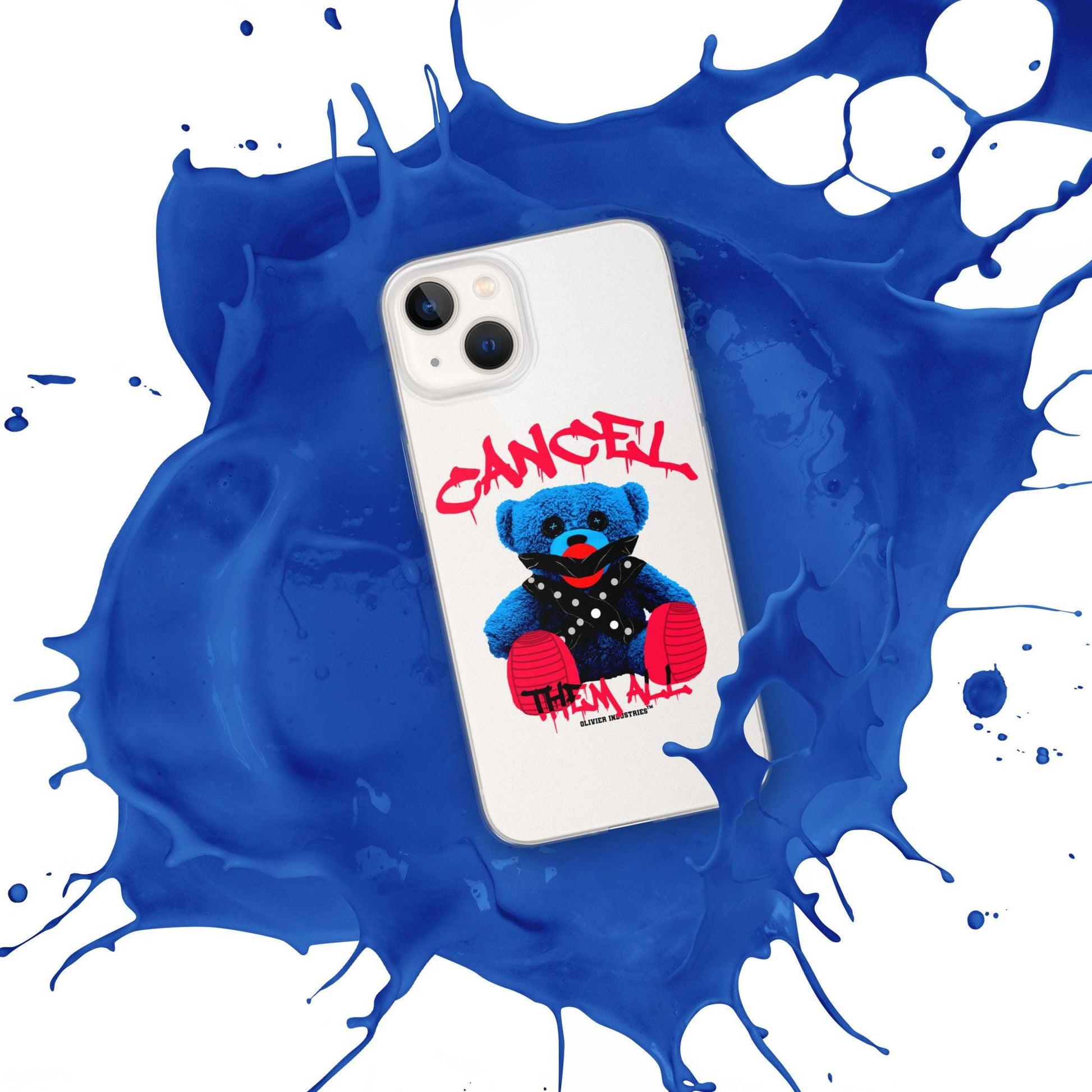 Olivier Industries ®Worldwide- Cancel Them All Bondage Bear iPhone-Hülle - Olivier Industries ® Art & Apparel