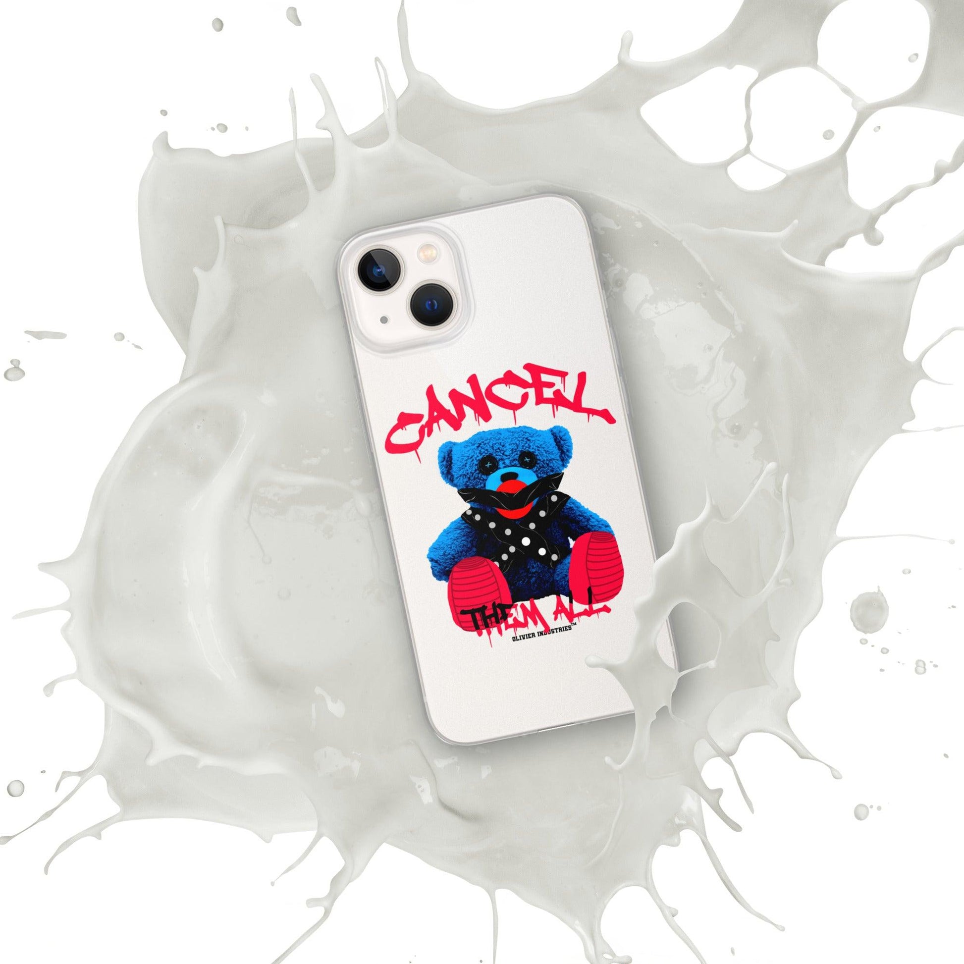 Olivier Industries ®Worldwide- Cancel Them All Bondage Bear iPhone-Hülle - Olivier Industries ® Art & Apparel