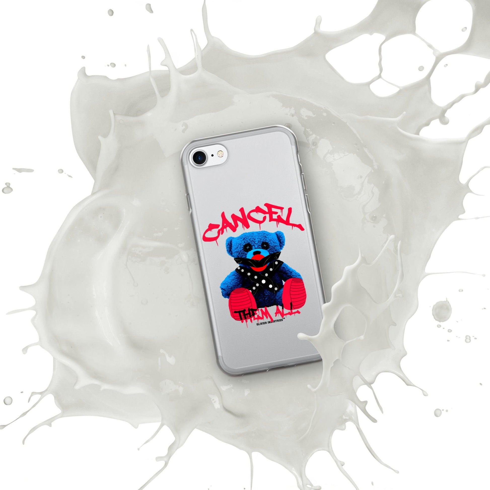 Olivier Industries ®Worldwide- Cancel Them All Bondage Bear iPhone-Hülle - Olivier Industries ® Art & Apparel