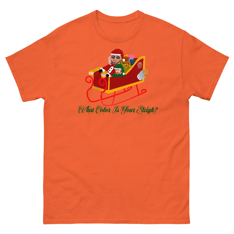 Olivier Industries ® What Color is your Sleigh - funny christmas ugly unisex T-shirt