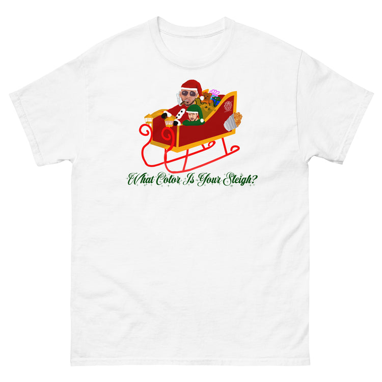Olivier Industries ® What Color is your Sleigh - funny christmas ugly unisex T-shirt