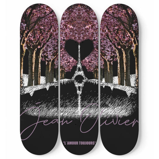 Olivier Industries ® "l´amour toujours" on maple skatedeck directly from USA