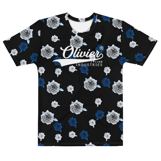 Olivier Industries ® colored abstract Roses "unisex" men T-Shirt - Olivier Industries ® Art & Apparel