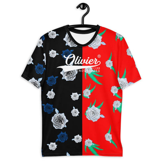 Olivier Industries ® Double Roses unisex - Herren-T-Shirt - Olivier Industries ® Art & Apparel