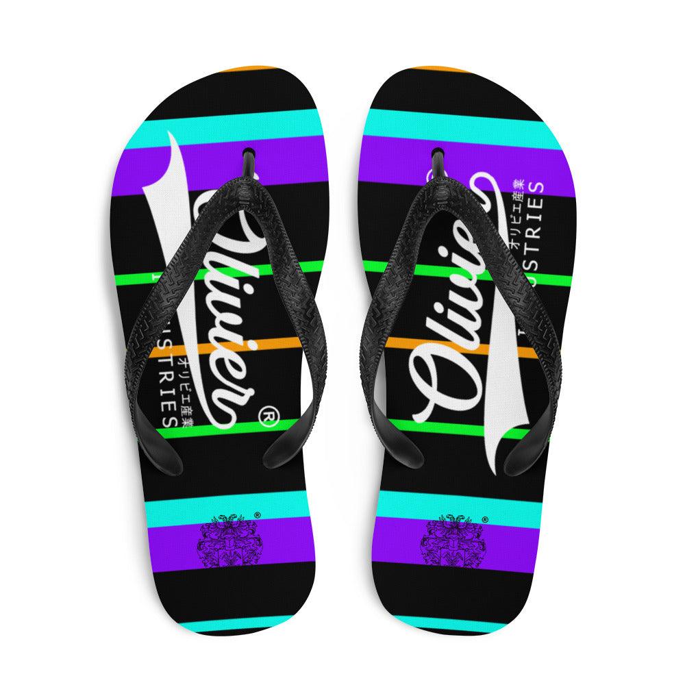 Olivier Industries ® color Hip Hop Oldschool Japanese Logo Flip-Flops - Olivier Industries