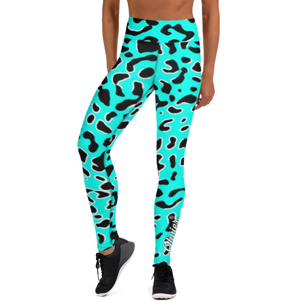 Olivier Industries ® Camouflage handmade drawn Puma Pattern - with pocket Yoga-Leggings - Olivier Industries