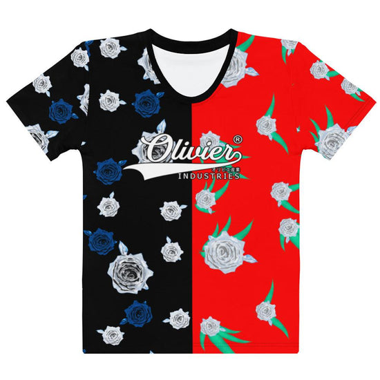 Olivier Industries ® Double Roses Frauen T-shirt - Olivier Industries ® Art & Apparel