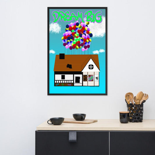 Olivier Industries ® Hood Dreams Art Print - Dream Big framed Poster - Olivier Industries ® Art & Apparel