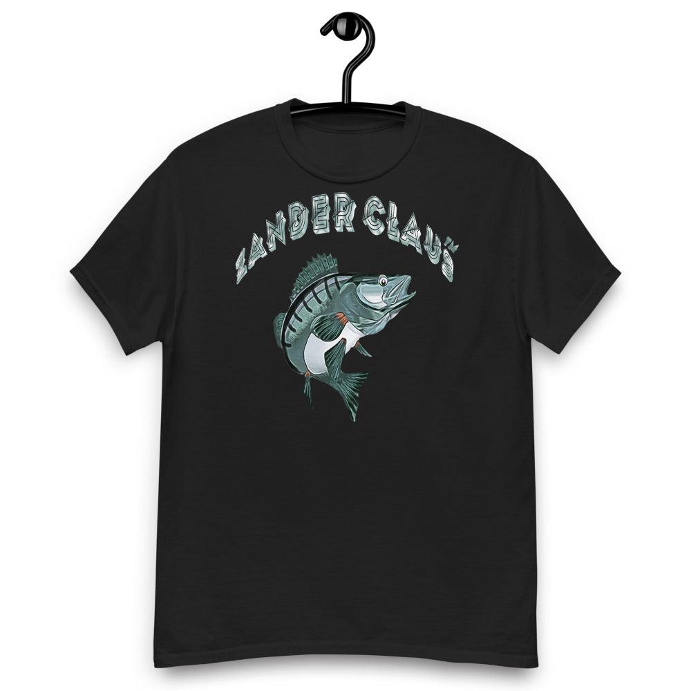 Zander Claus ® Heavyweight Angler T-Shirt für Herren - Olivier Industries ® Art & Apparel