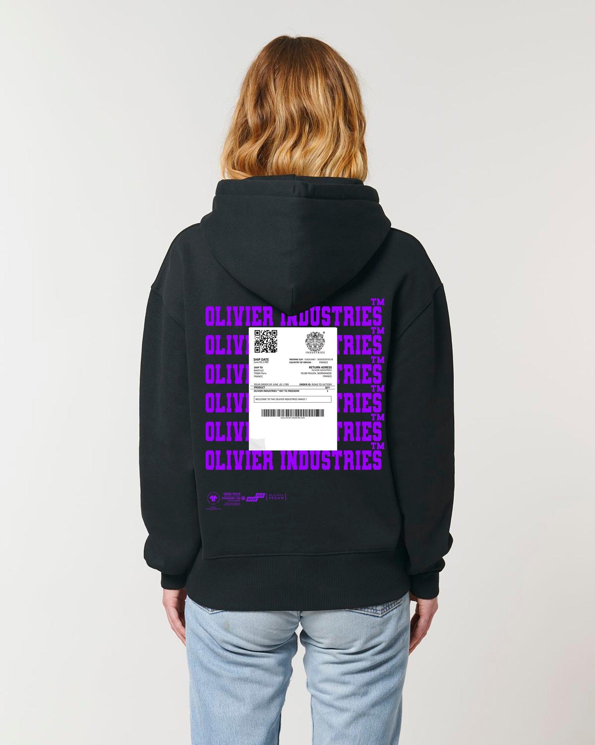 Olivier Industries ® Ultra Heavyweight Rebellion Packing Slip unisex Hoodie - Olivier Industries ® Art & Apparel