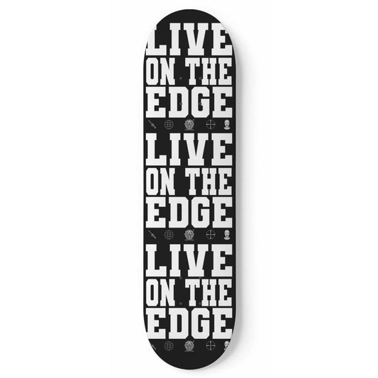Olivier Industries ® Live on the Edge Skatedeck Wallart