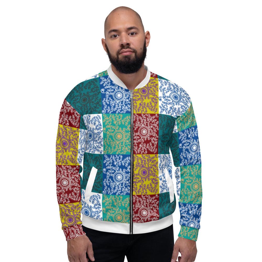 Olivier Industries ® Paisleymuster handmade Unisex Bomberjacke - Olivier Industries ® Art & Apparel