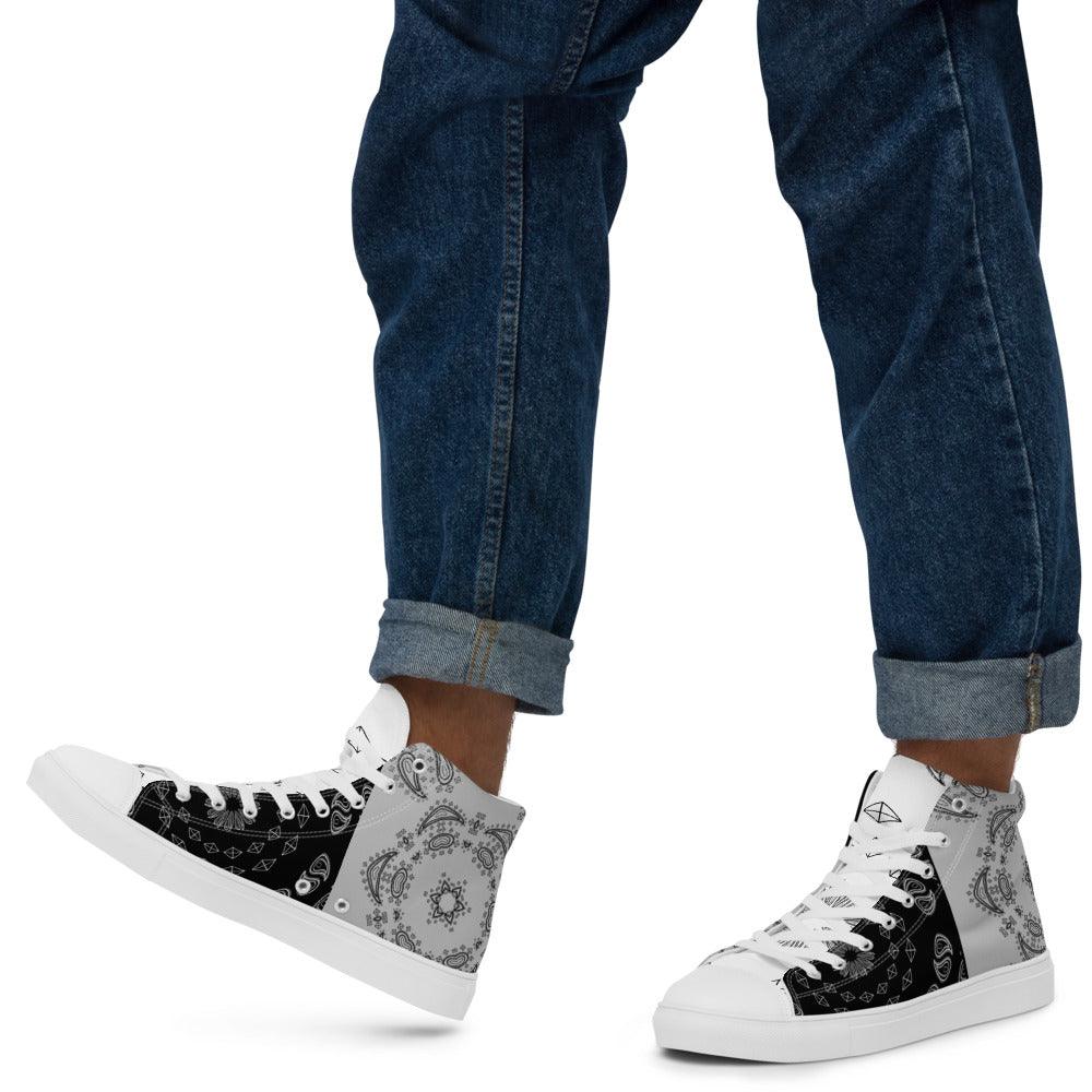Olivier Industries ® Paisley handmade High Tops - Olivier Industries ® Art & Apparel