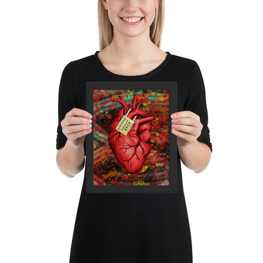 Olivier Industries TM Worldwide You got the right combination? Valentines Special framed Poster - Olivier Industries ® Art & Apparel