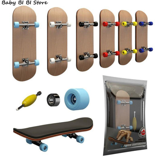 1Set Finger SkateBoard Wooden Fingerboard Toy Professional Stents Fingers Skate Set Novelty Children Christmas Gift - Olivier Industries ® Art & Apparel