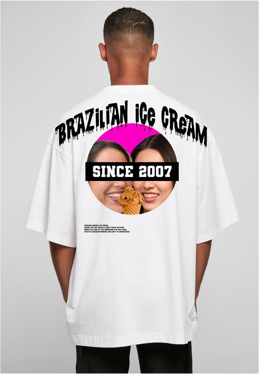 Olivier Industries ® Brazilian Ice Cream since 2007 unisex huge oversized T-shirt - Olivier Industries ® Art & Apparel